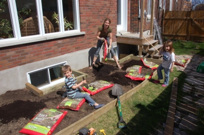 Jardinage en famille