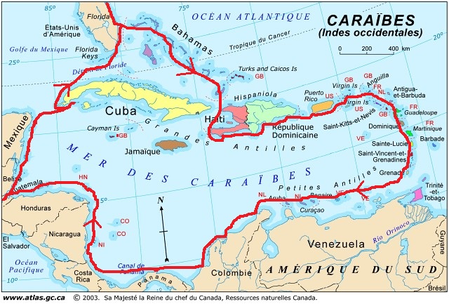 carte-caraibes-itineraire-2013