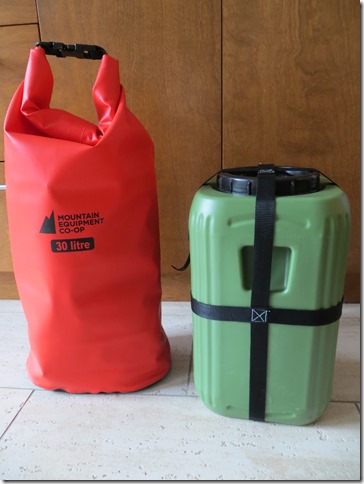 Bidon et Sac electronique