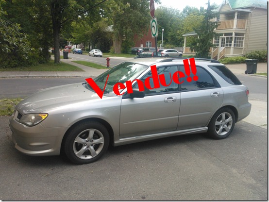 auto vendu